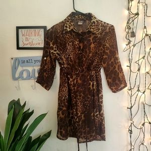Tiger Print Blouse